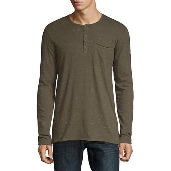[ATM] Classic Olive Green Spotted Top - Picture 1 of 2